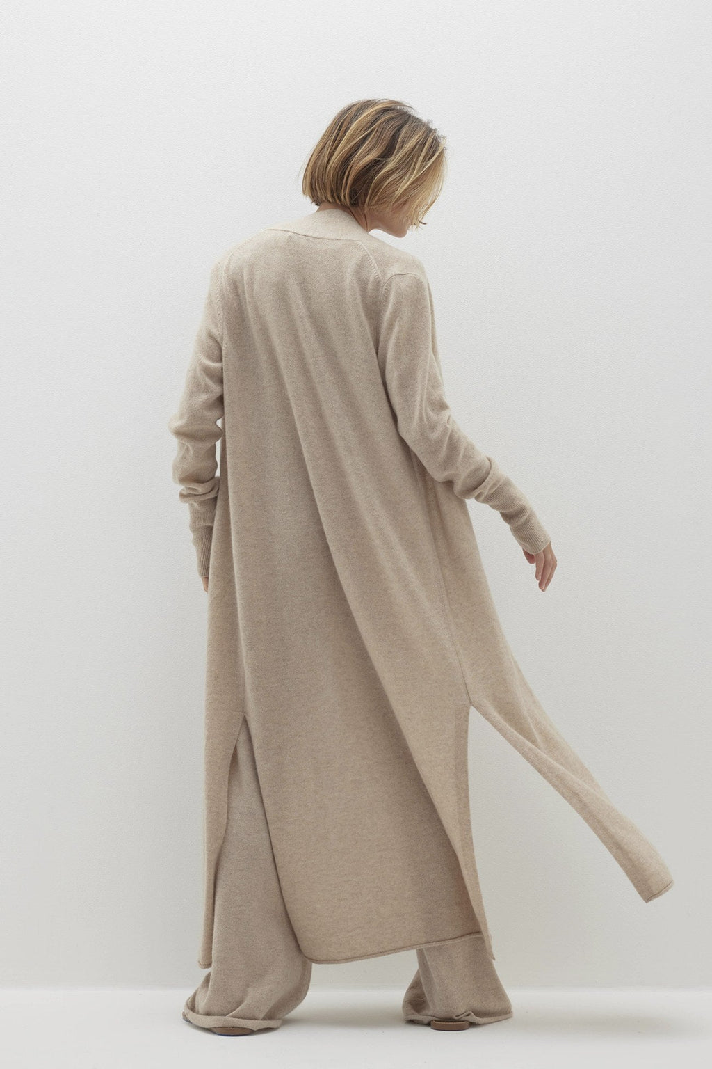 FAYE LONGLINE CASHMERE CARDIGAN