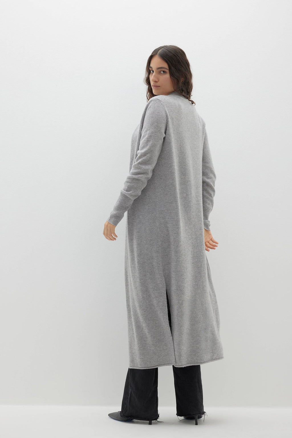 FAYE LONGLINE CASHMERE CARDIGAN
