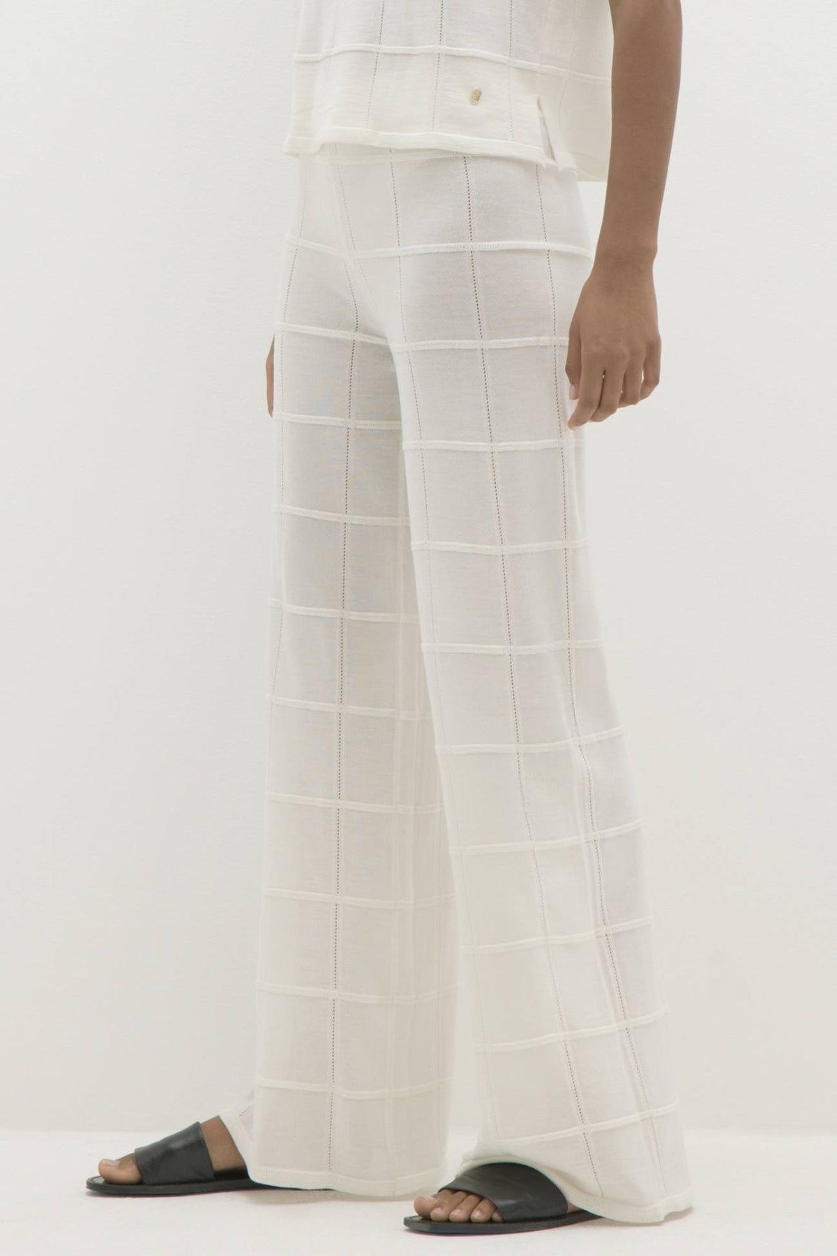AMALFI MERINO BLEND WIDE-LEG PANT