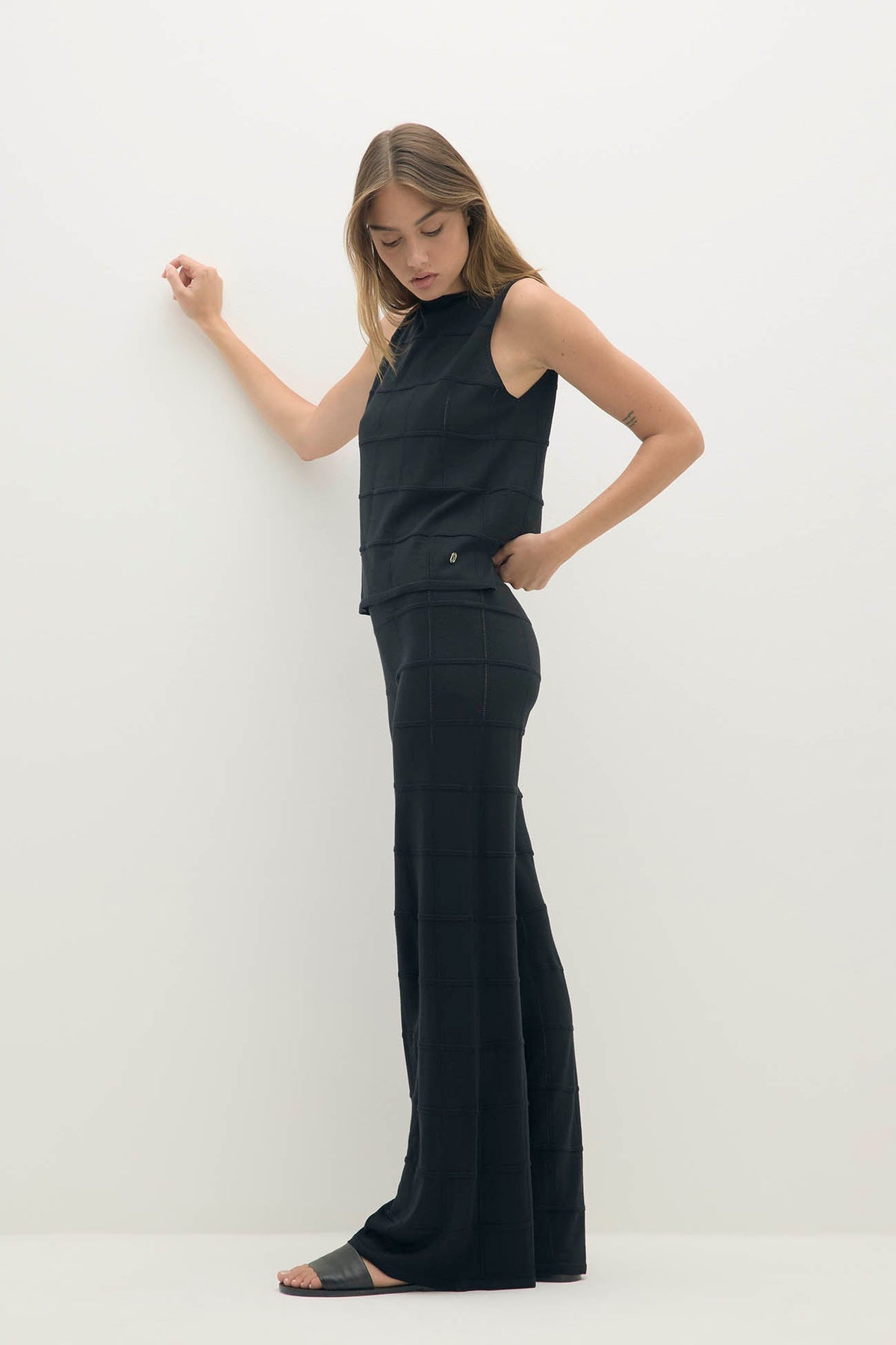 AMALFI MERINO BLEND WIDE-LEG PANT