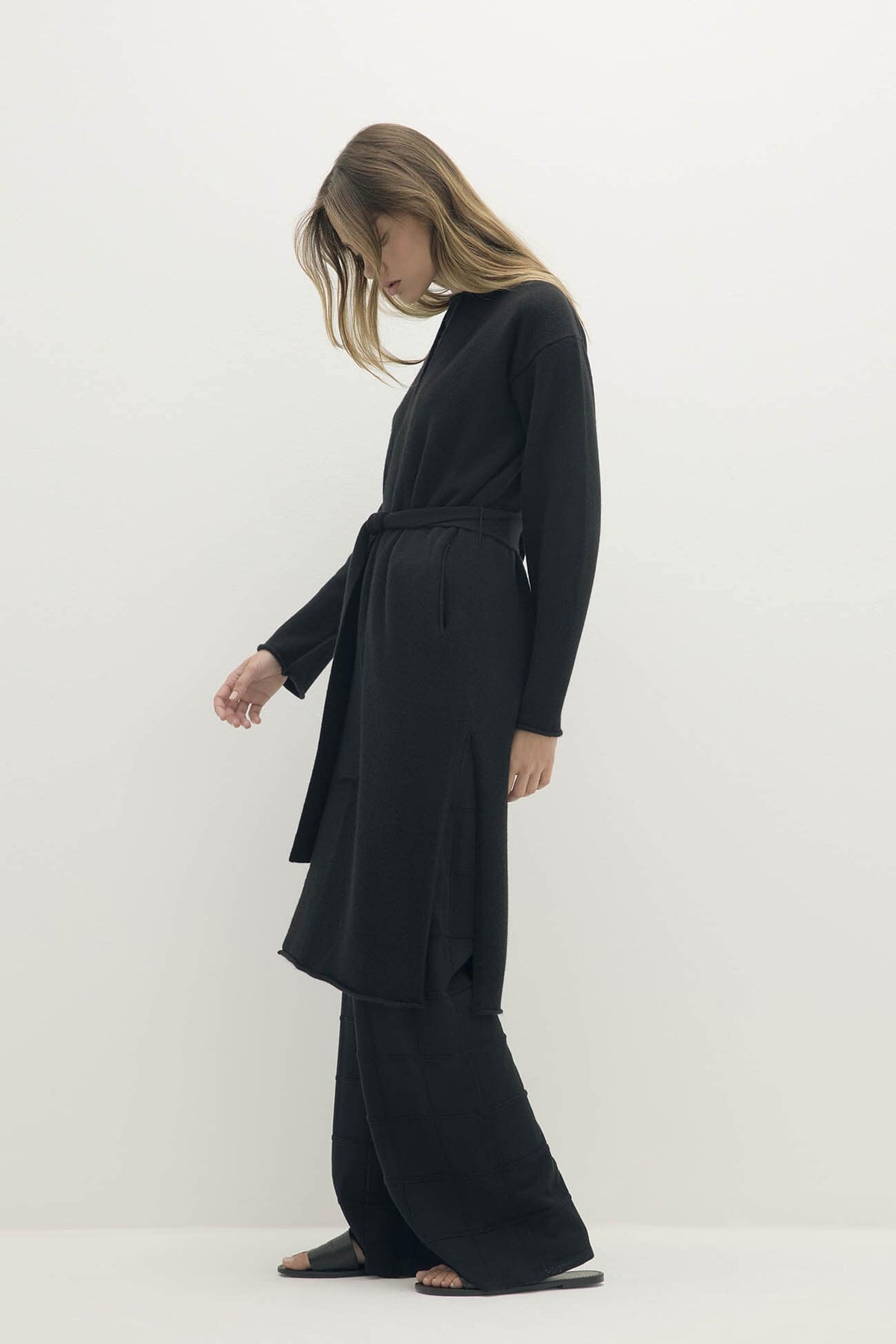 RIVIERA TIE-FRONT CASHMERE CARDIGAN