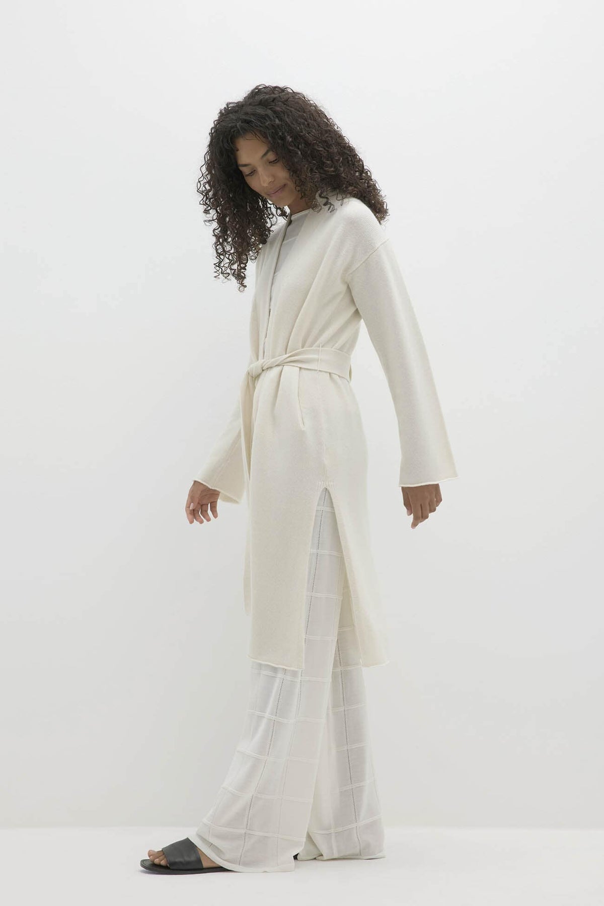 RIVIERA TIE-FRONT CASHMERE CARDIGAN