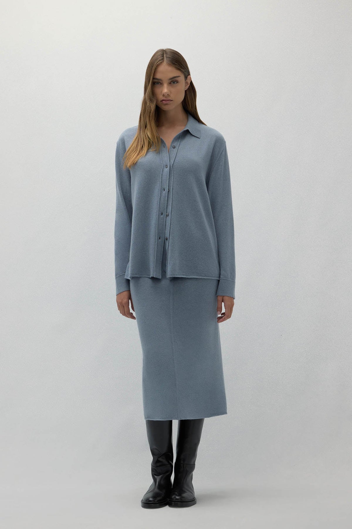 CATANIA DENIM CASHMERE SHIRT
