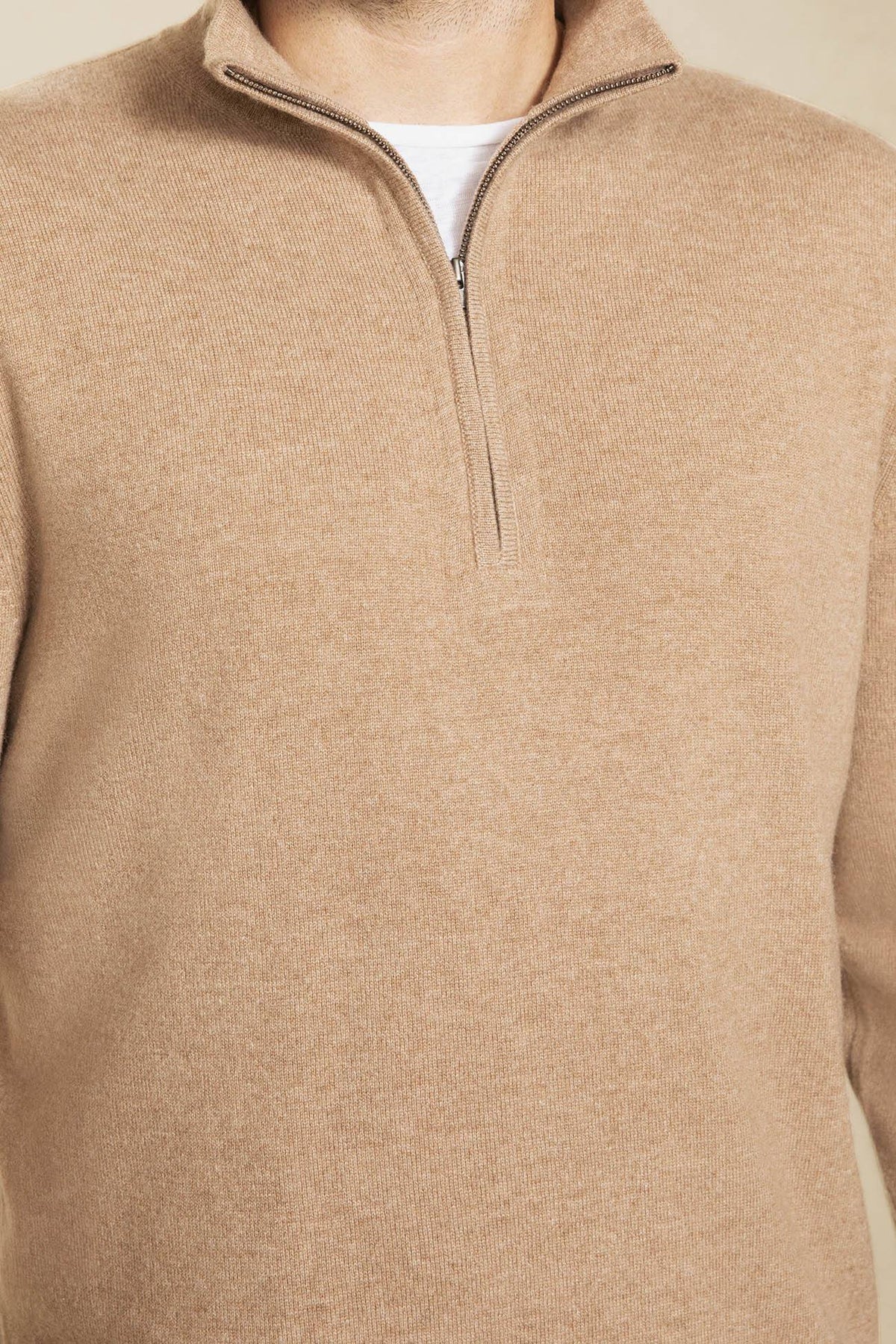 PHILLIP QUARTER-ZIP CASHMERE SWEATER