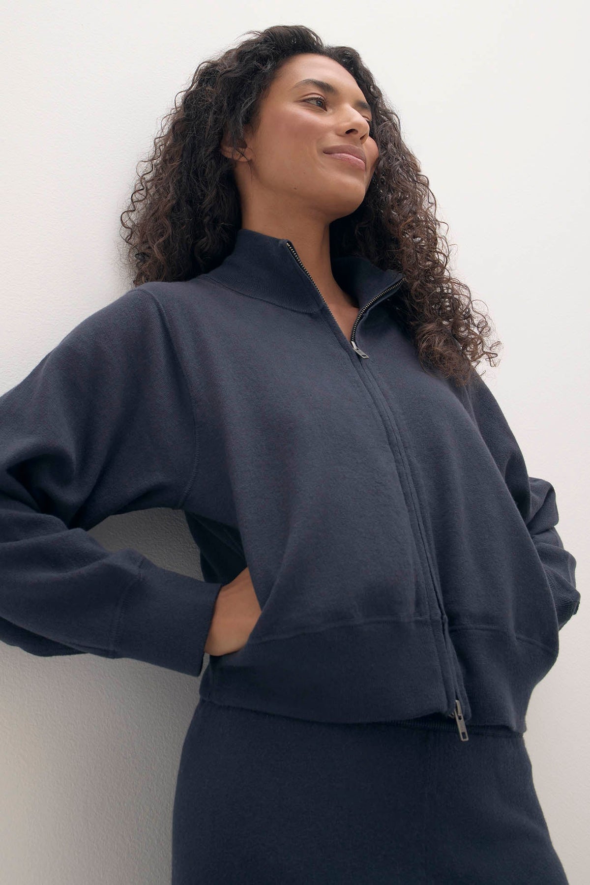 ALINA COTTON CASHMERE TRACK JACKET