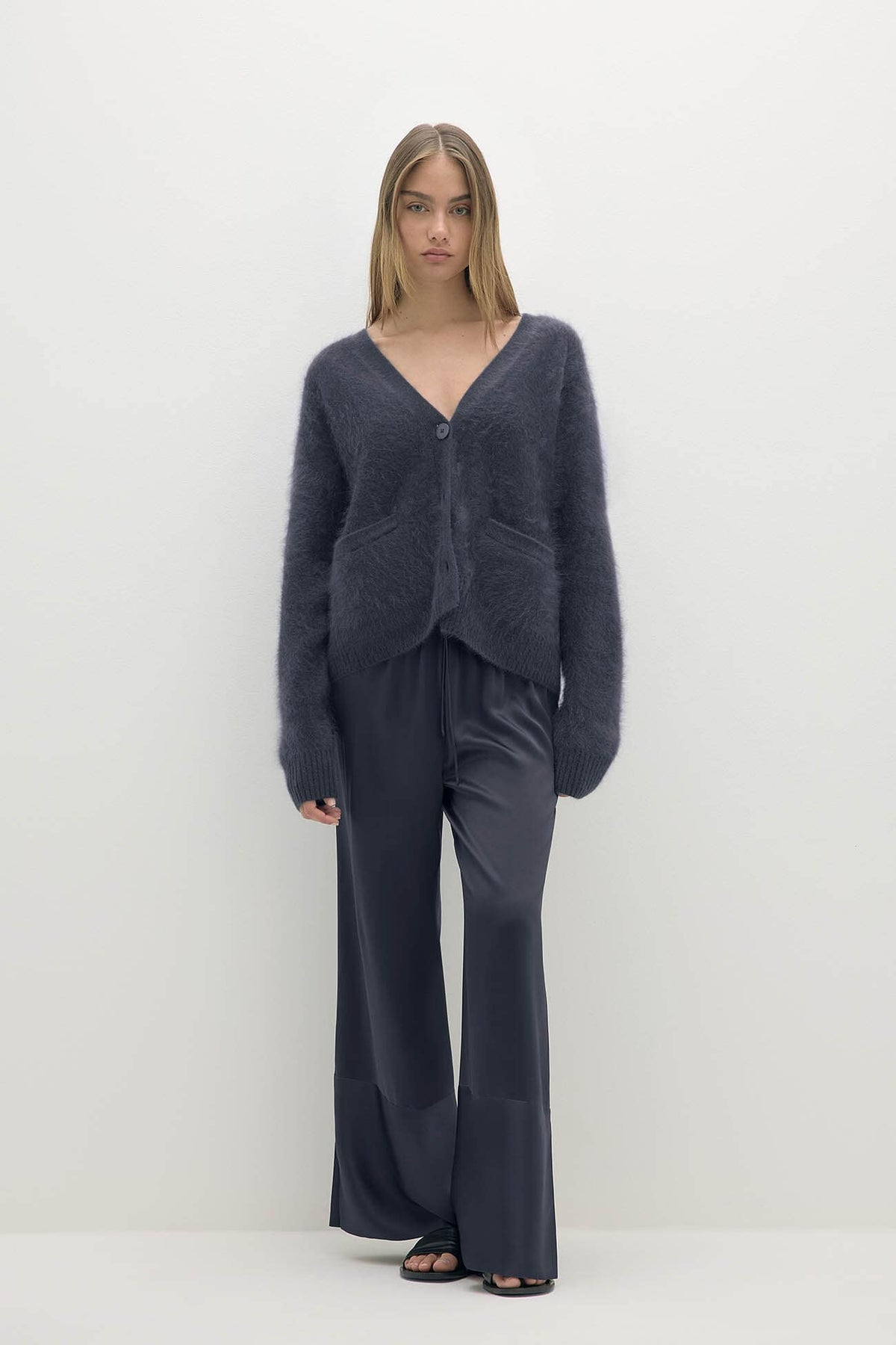 MICHAELA BRUSHED CASHMERE CARDIGAN