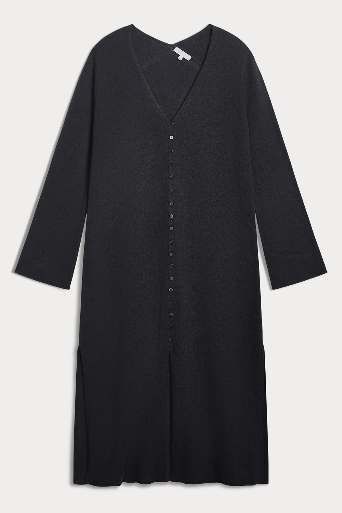 ELOISE BUTTON-FRONT CASHMERE KAFTAN