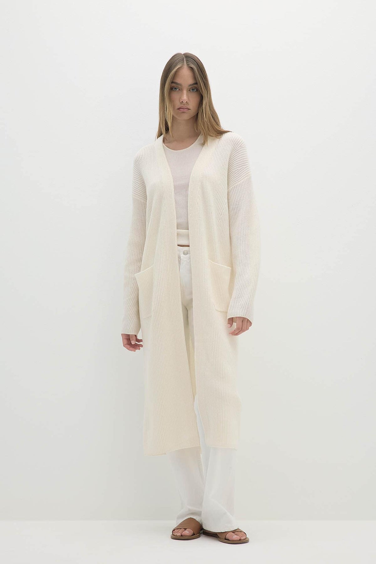 ALISE LONGLINE CASHMERE CARDIGAN