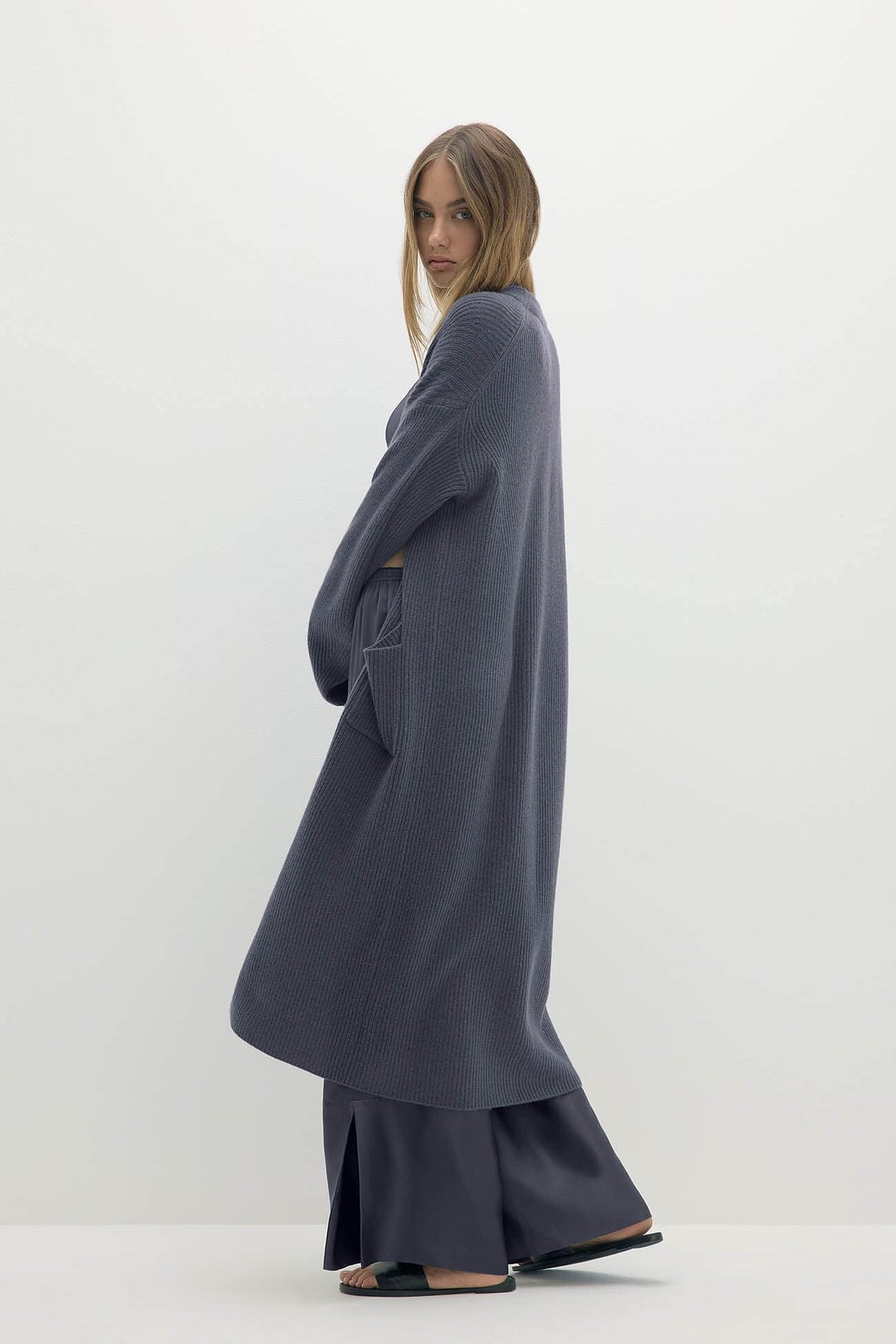 ALISE LONGLINE CASHMERE CARDIGAN