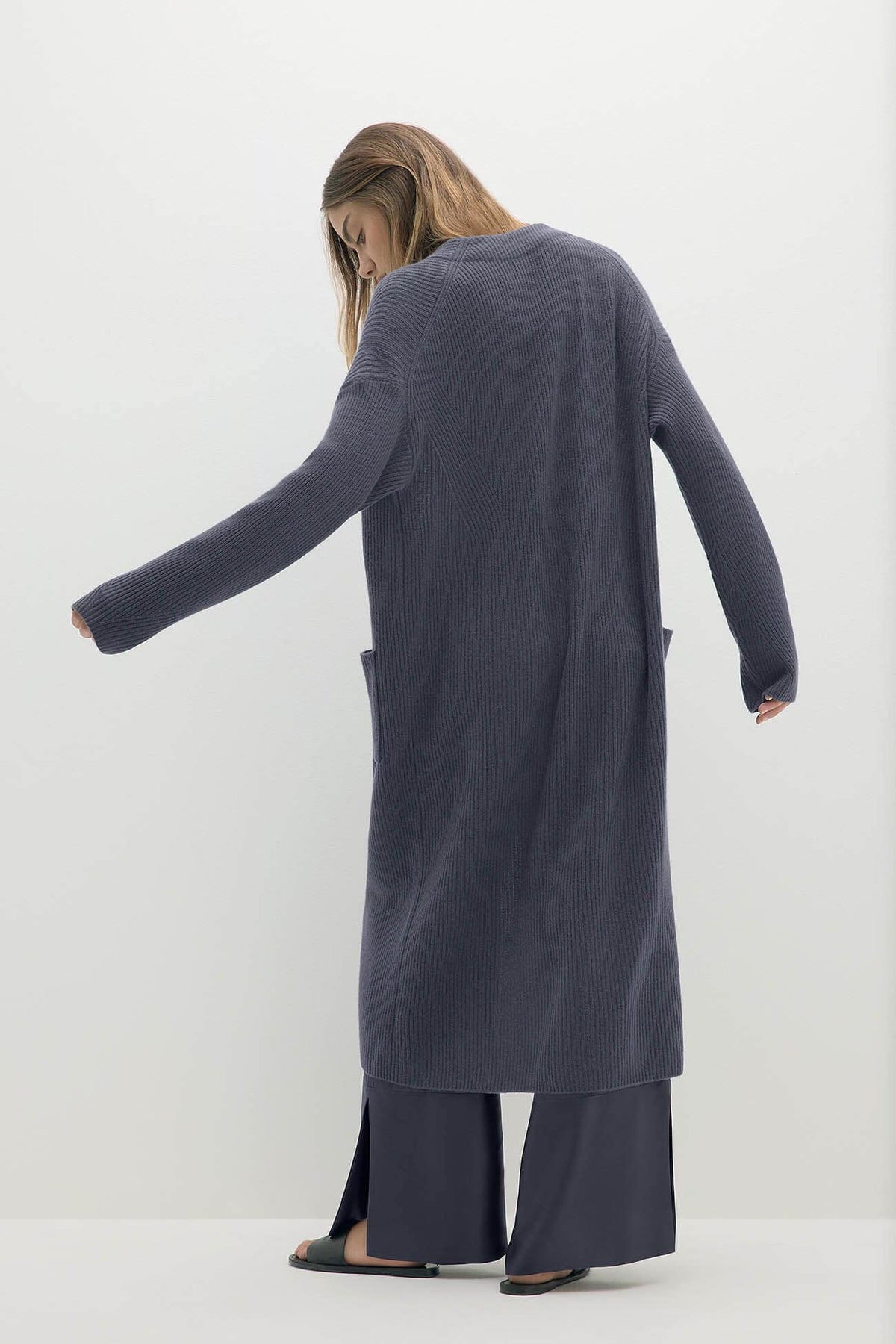 ALISE LONGLINE CASHMERE CARDIGAN