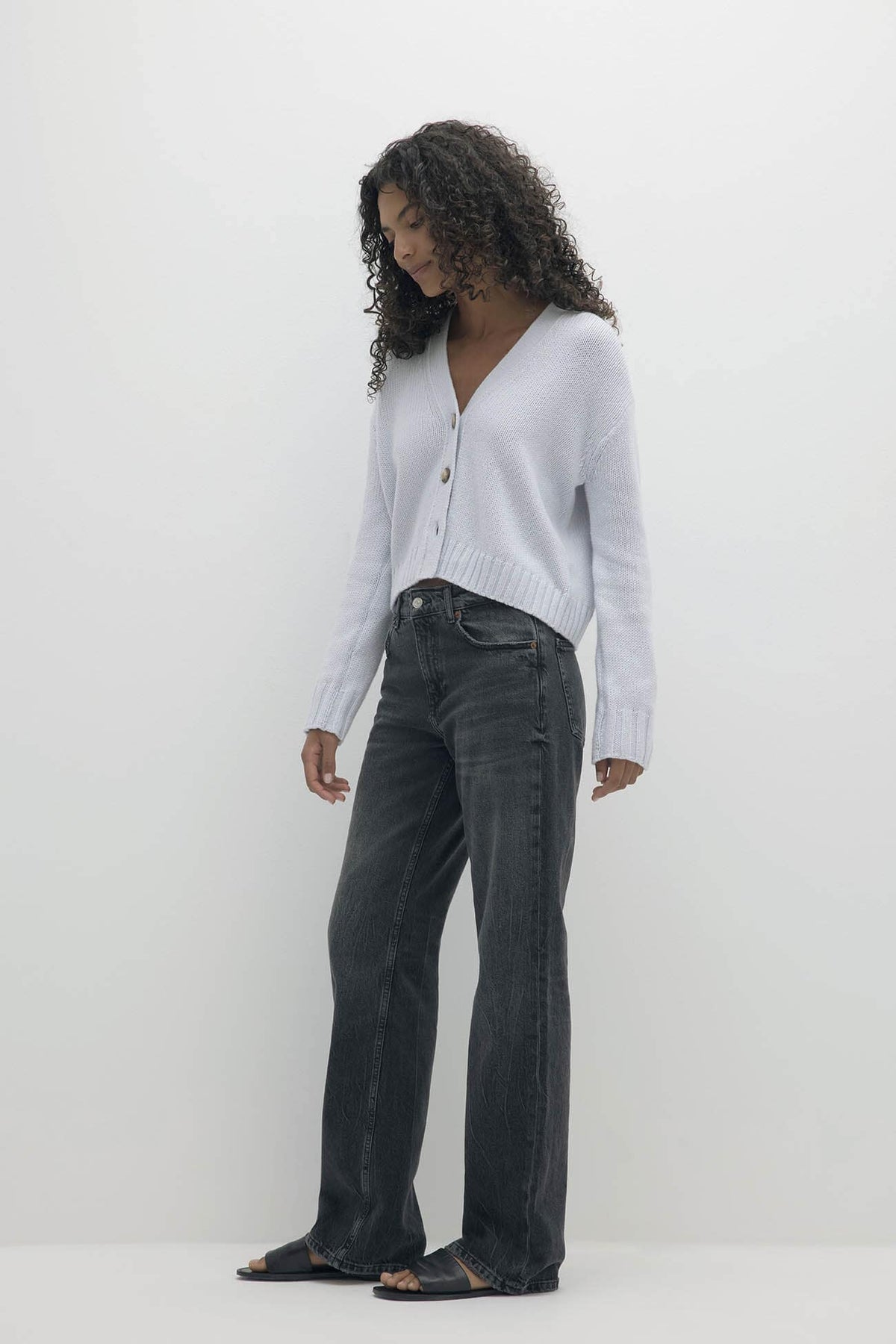 GENEVIEVE ORGANIC CASHMERE BLEND CARDIGAN