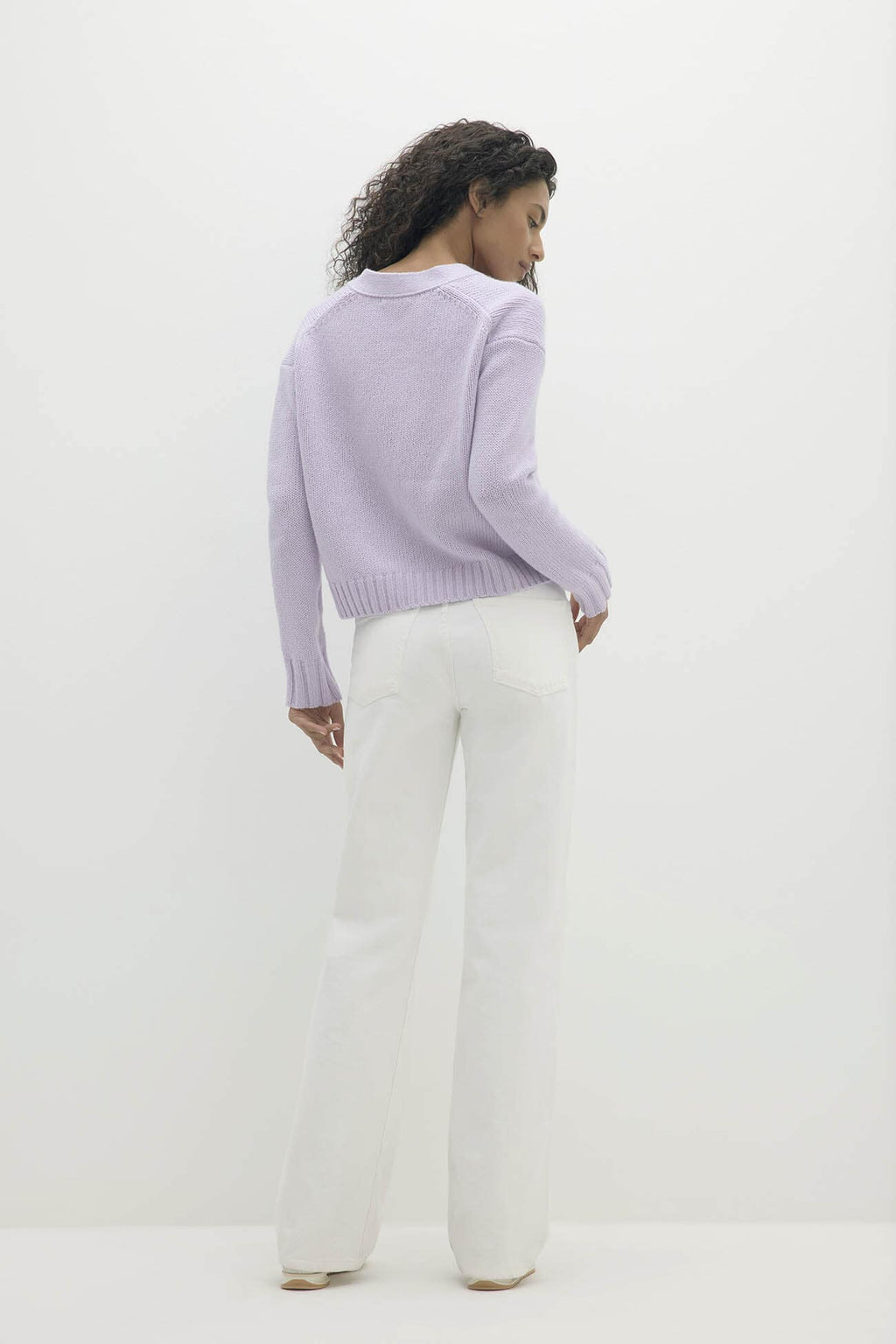 GENEVIEVE ORGANIC CASHMERE BLEND CARDIGAN