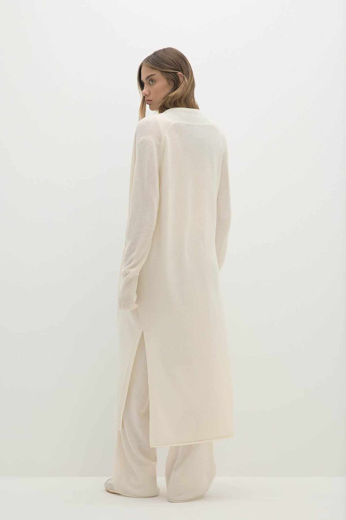 CARMELA LONGLINE CASHMERE CARDIGAN