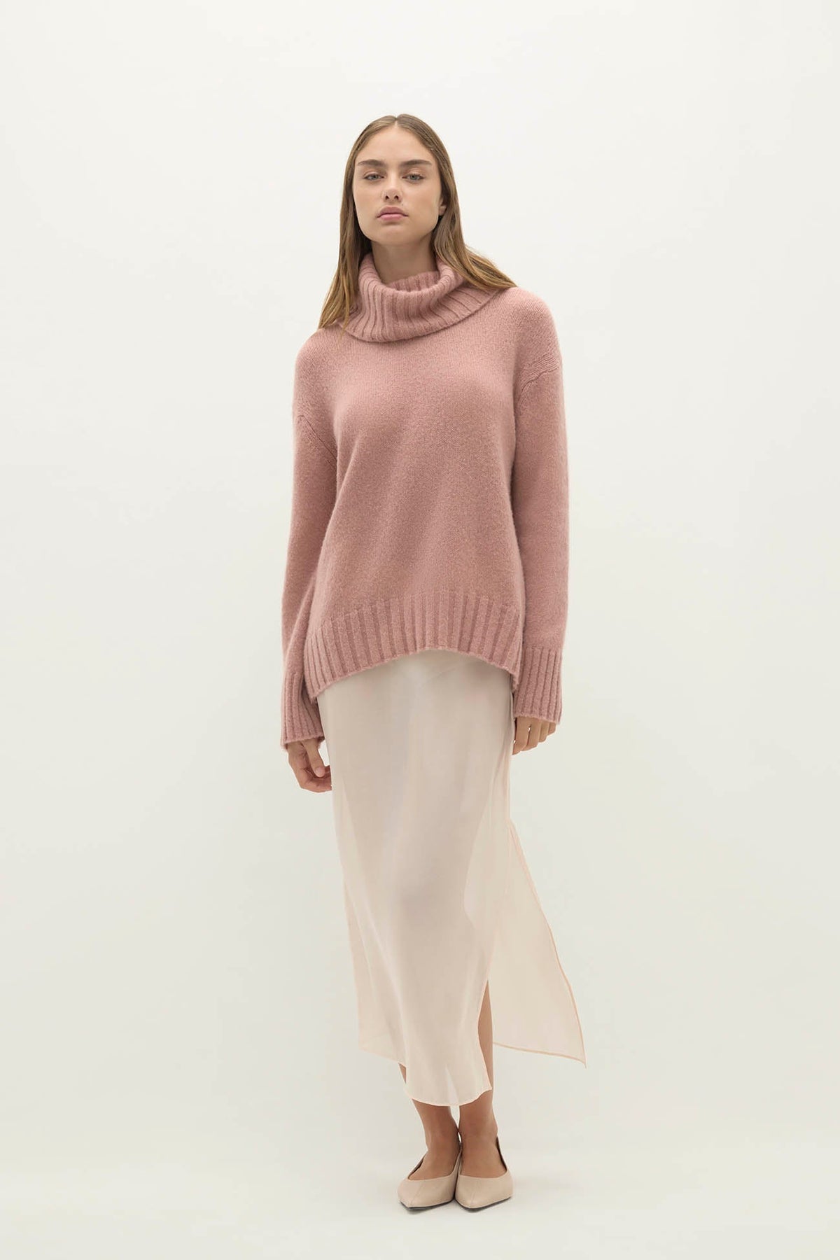 MARTINA CLOUD SPUN CASHMERE TURTLENECK