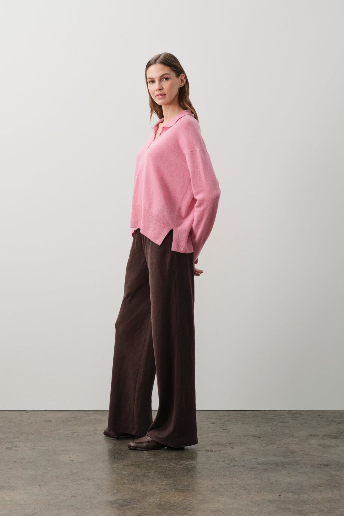 IMOGEN FEATHERWEIGHT CASHMERE POLO