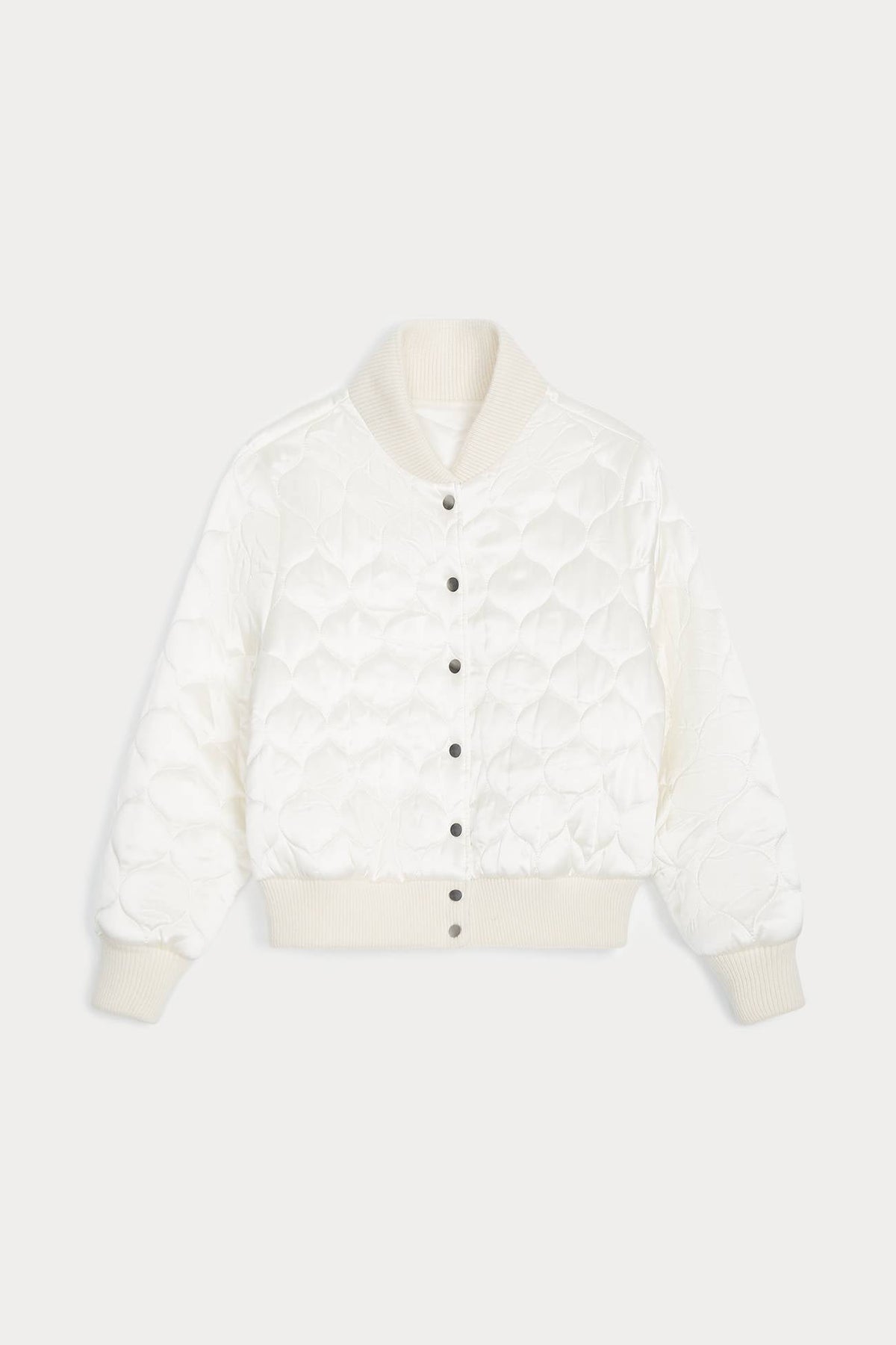 BECCA REVERSIBLE SILK BOMBER JACKET