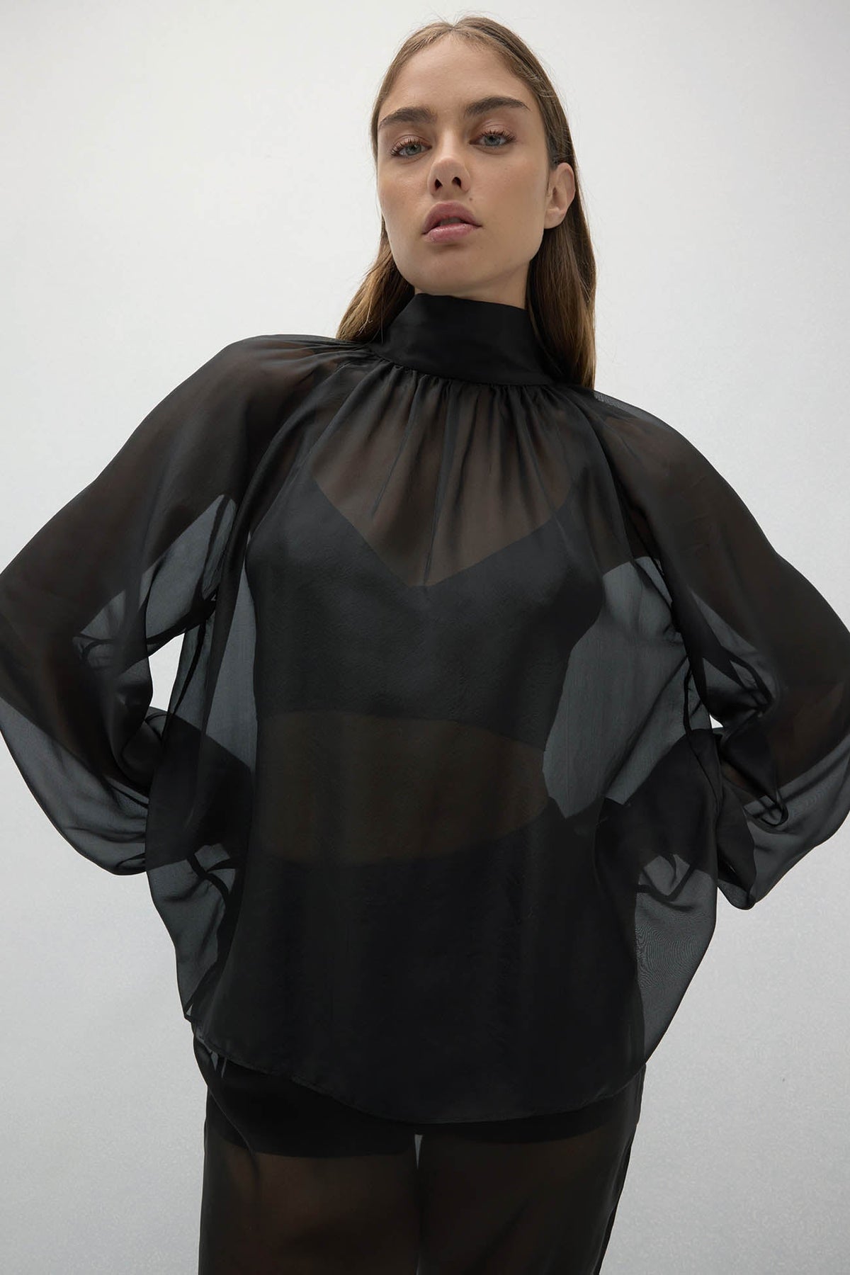 AMARA SILK ORGANZA BLOUSE